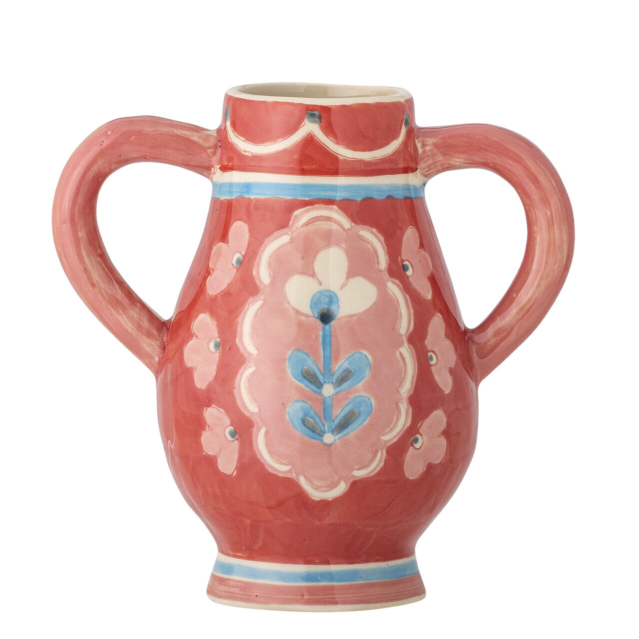 Vaza decorativa, Bloomingville, Odina, 11x15 cm, ceramica, roz - imagine 5